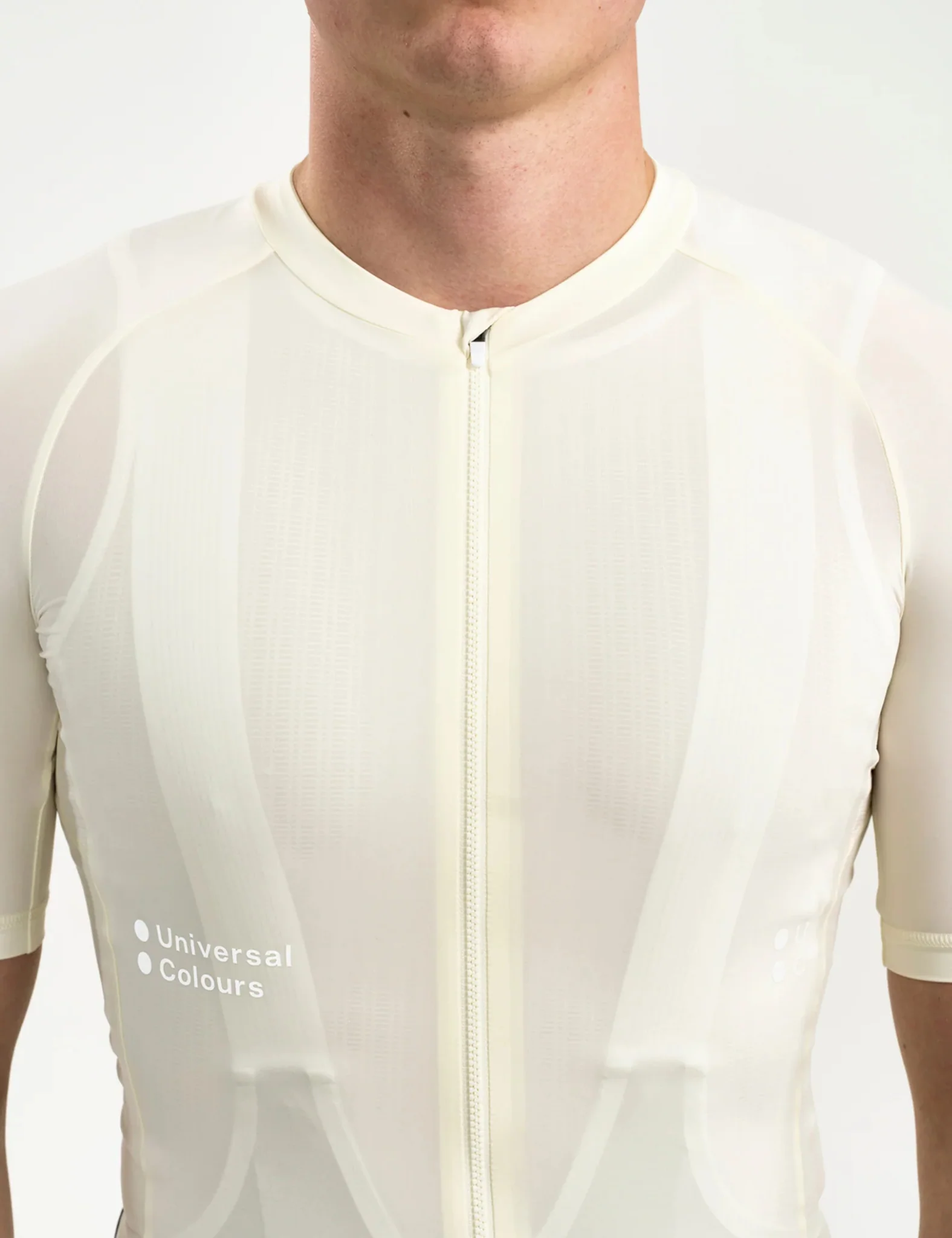 Universal Colours Mono Short Sleeve Jersey - Tampered White - Image 2