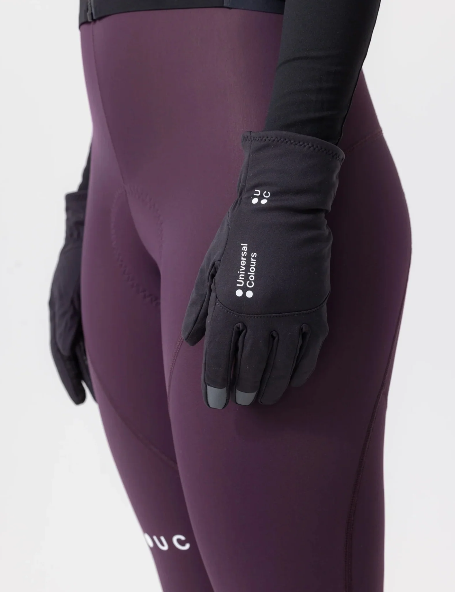 Universal Colours Thermal Gloves - Black - Image 2