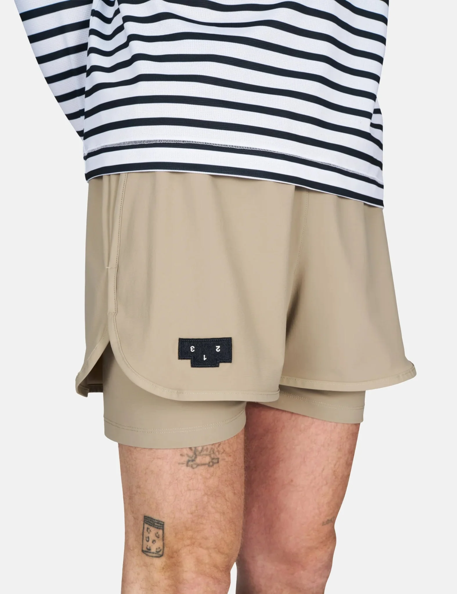 UNNA Flow Shorts 3" - Warm Sand - Image 2