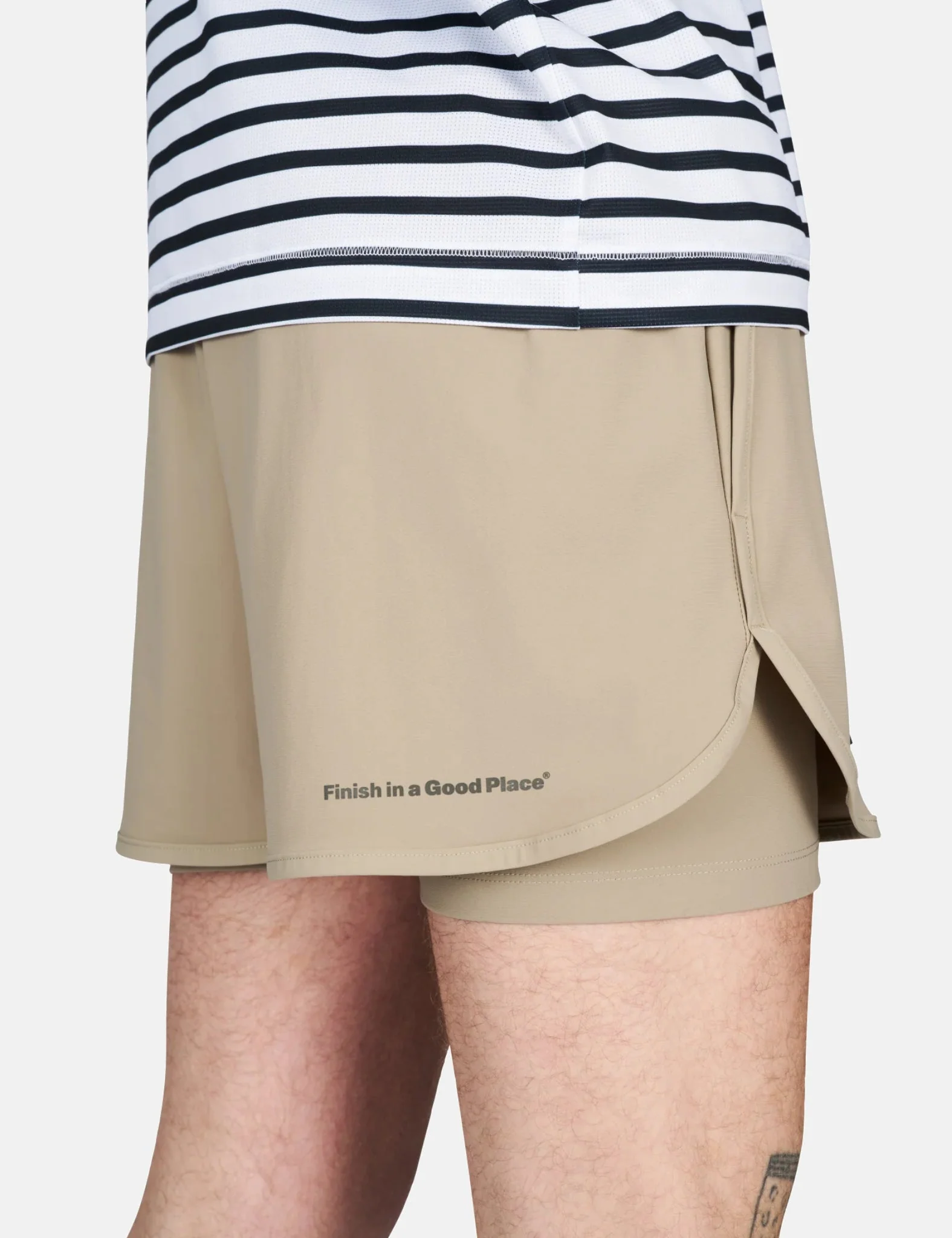 UNNA Flow Shorts 3" - Warm Sand - Image 3