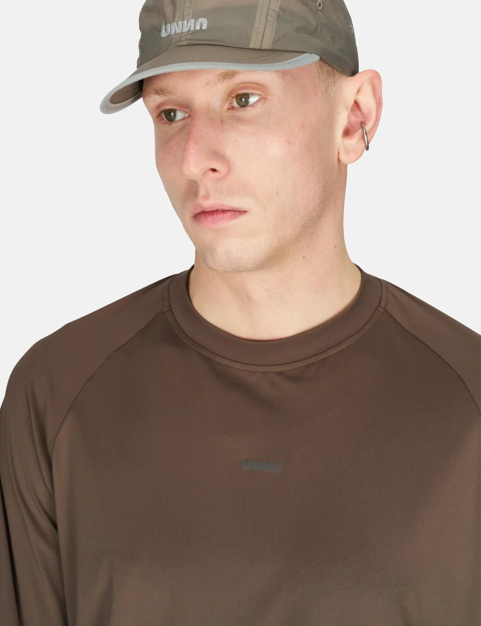 UNNA Shiny Long Sleeve - Wren Brown - Image 2