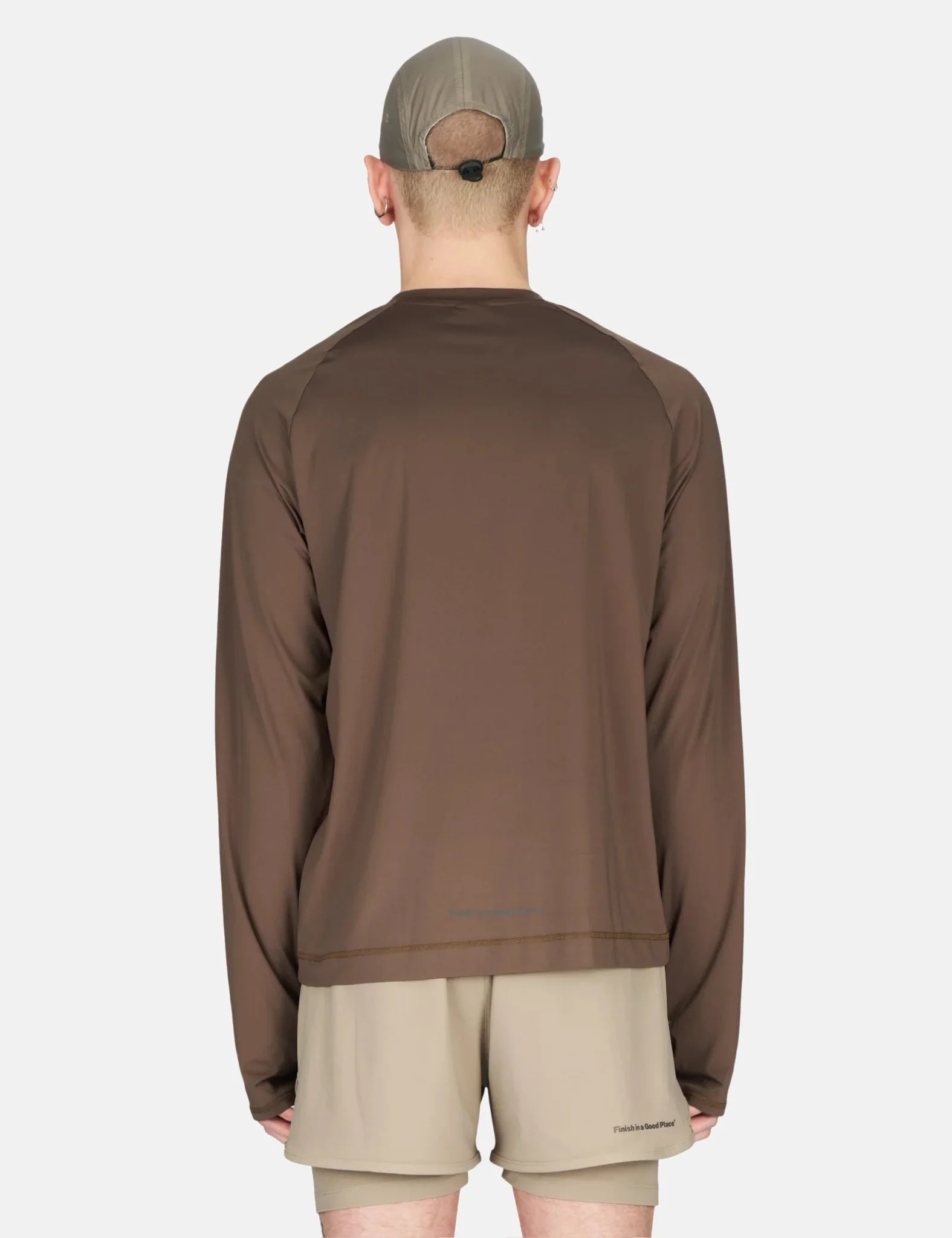 UNNA Shiny Long Sleeve - Wren Brown - Image 4