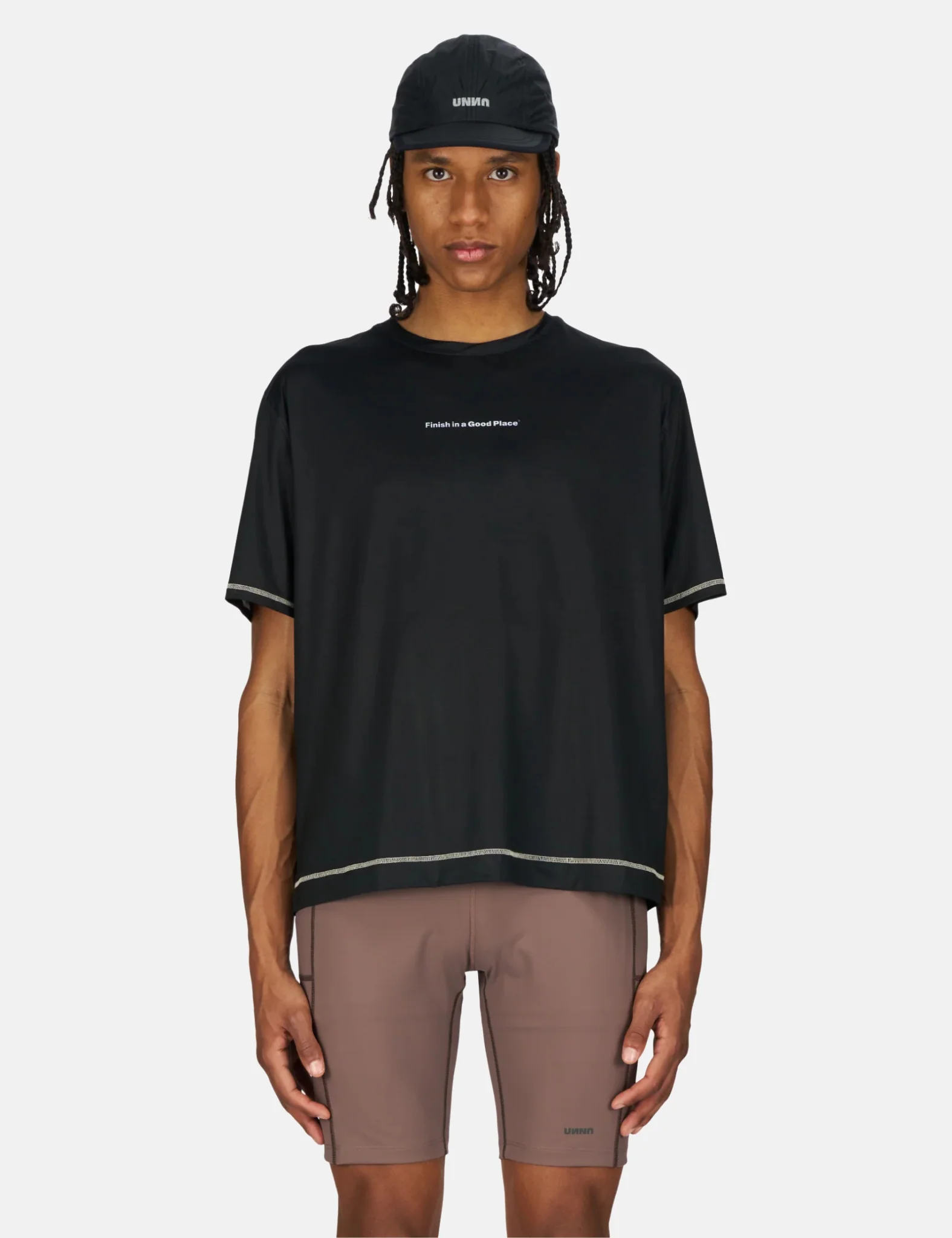 UNNA Wavy T-Shirt - Black