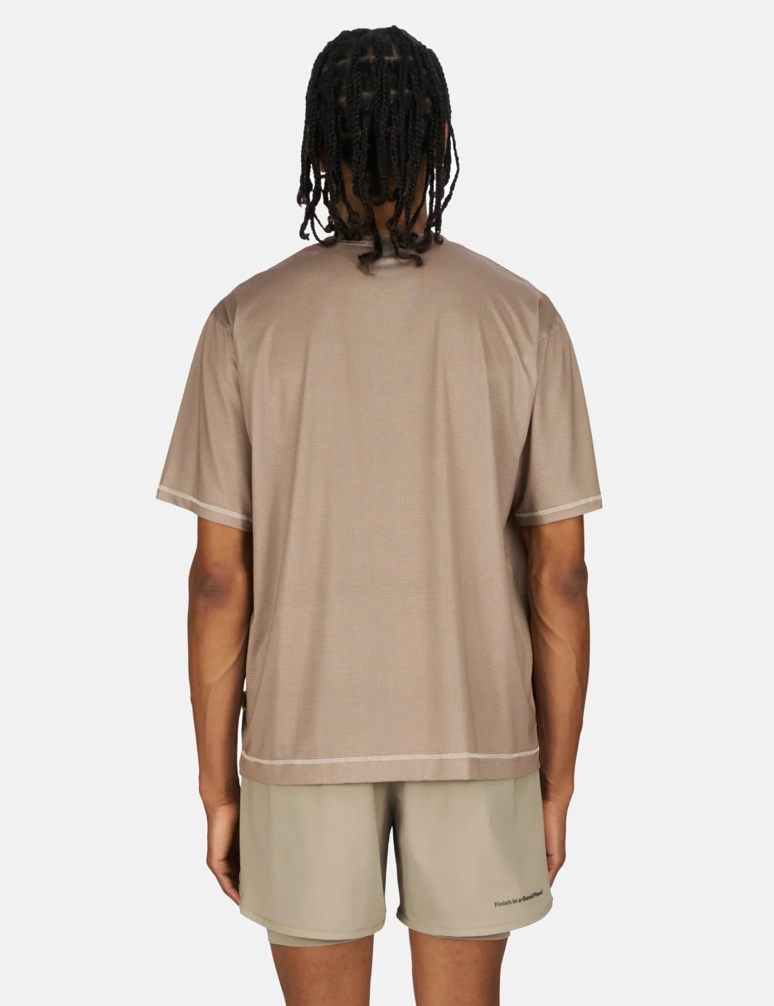 UNNA Wavy T-Shirt - Warm Sand - Image 4
