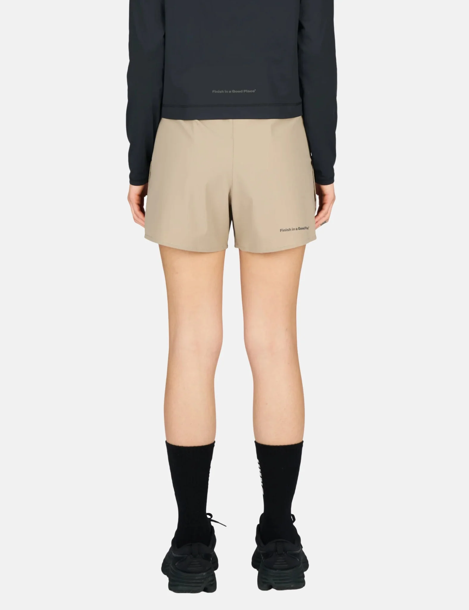 UNNA Womens Tempo Shorts - Warm Sand - Image 4